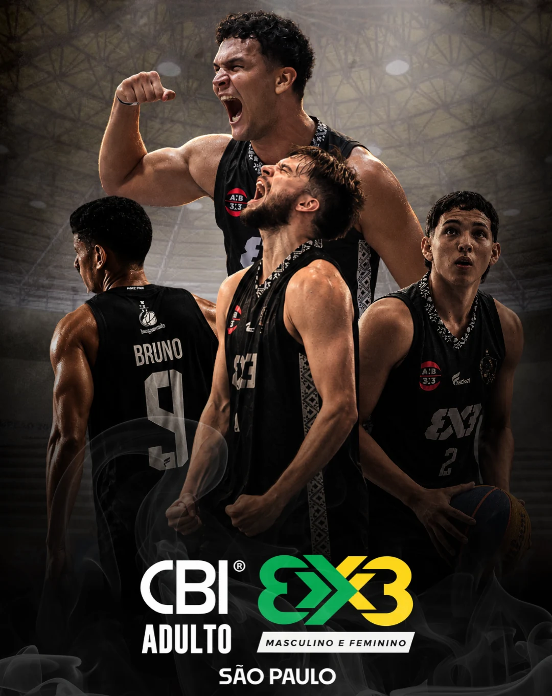 Arte oficial do BPA 3x3 no CBI 3x3 Adulto em São Paulo