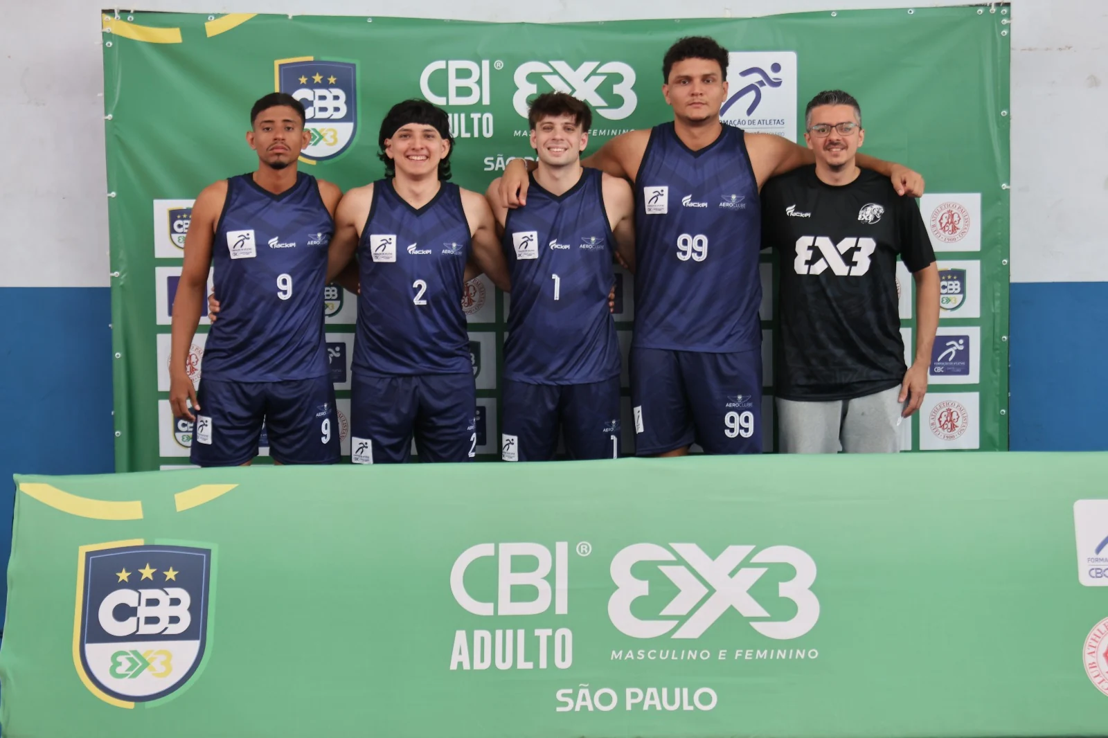 Elenco do BPA 3x3 reunido no CBI 3x3 Adulto em São Paulo